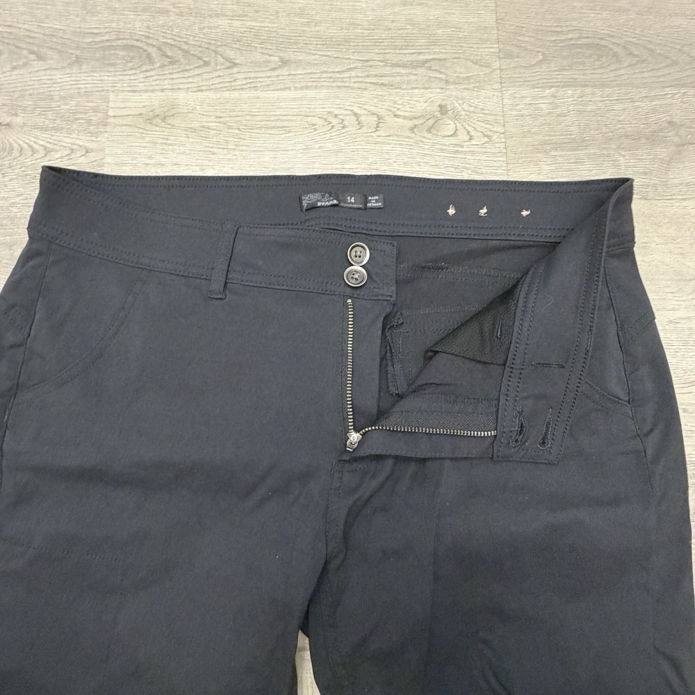 PrAna Halle II Pants Womens 14 Moonrock Roll Up Hiking Convertible Travel Hiking - Picture 3 of 14